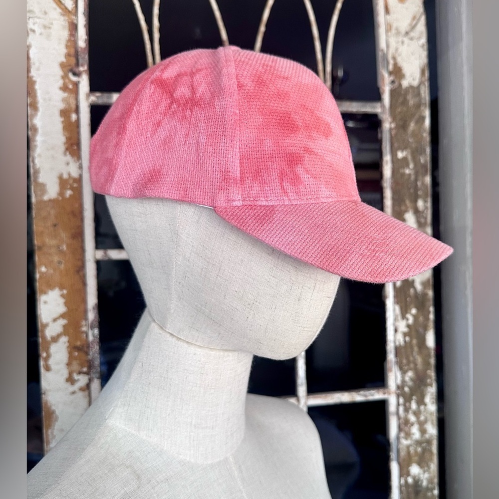By Anthropologie Pink/Rose Tie-Dye Baseball Cap Hat | NWT | One Size - Picture 3 of 6